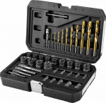 Neo Tool Kit for Damaged Bolts (z drills and screw extractors), 40 elements