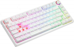 SAVIO PHENIX WHITE Gateron Wireless Mechanical Keyboard Red Pro, ABS