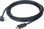 GEMBIRD Kaabel HDMI-HDMI 3m HDMI2.0, HEC, H-ARC, 4096x2160 at 60Hz, 1 pistik 90-kraadi nurgaga