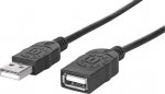 MANHATTAN USB Kabel A -> A St/Bu 1.80m black Verl