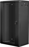 Lanberg WF01-6422-10B rack cabinet 22U Wall mounted rack Black