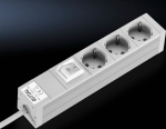 Rittal power strip (Rack - mountable) - Eingabe, Input power supply - output terminals: 3 (Stromversorgung)