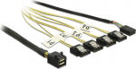 Delock SATA- / SAS-Kabel - SAS 6Gbit/s - 4x Mini SAS HD (SFF-8643)