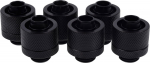 Alphacool Eiszapfen 16/10 mm Anschraubt&uuml;lle G1/4, 6-Pack - schwarz