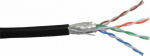 InLine Patchcord Network SF/UTP, Cat.5e, AWG26, CCA, PVC, czarny, 100m (72099S)