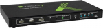 Switch Techly 4-port switch KVM HDMI/USB 4x1 z audio (028702) - AVTEYVS00028702