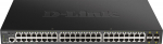 D-Link DGS 1250-52XMP - Switch - L3 Lite - Smart - 48 x 10/100/1000 (PoE)