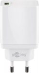 Wentronic Goobay USB-Quick Charger QC3.0 18W, Wei&szlig; - Loads up to 4x Faster than standard chargers (44955)