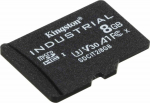 KIN Kingston 8GB microSDHC Industrial C10, A1 pSLC Card Single Pack w/o
