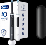 Oral-B iO 5 Duo white/czarny - Type: Rotary | Oscillating-rotating:| Power: battery | Accessories: