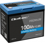 Qoltec Akumulator LiFePO4 Lithium Iron Phosphate | 12.8V | 100Ah | 1280Wh | BMS