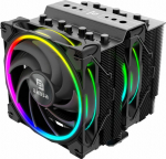 Akasa Soho H7 Dual Tower CPU-K&uuml;hler, ARGB - 120 mm, schwarz