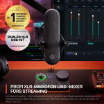 STS SteelSeries Alias Pro Streaming microphone + Stream Mixer