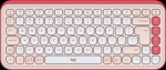 Log LOGITECH POP ICON KEYS - ROSE - US INT'L - BT - INTNL-973