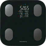 WEIGHT BATHROOM Z MEASURING FAT TISSUES I BODY COMPOSITION, SMART, BT, KLAUSBERG KB-7854 CZARNA