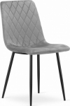 New Home Krzesło TURIN - light grey velvet x 1