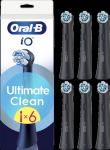 Oral-B | Replaceable toothbrush heads | iO UltimateClean | Heads | For adults | Number of brush heads included 6 | Black