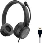 CONCEPTRONIC Headset Stereo USB-A/Micro-/operator./ANC 2.00m sw