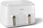 Philips 3000 series NA353/10 fryer Double 9 L Stand-alone 2750 W Hot air fryer Silver, White