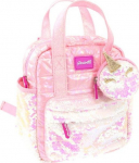 nice Mini backpack with wallet pink