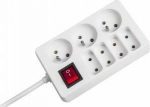 Listwa zasilająca Rebel Electro 7 sockets 3 m White (URZ3053-3B)