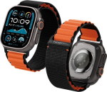 Spigen Pasek Spigen WBF1 Band do Apple Watch 6/7/8/9/10/SE/Ultra 1/2 44/45/46/49mm Black/orange