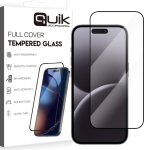 Quik Accessories Full Cover Tempered Glass for Apple iPhone 16 Pro Max