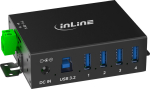 InLine USB 3.2 Gen.1 Industry Hub - 4 Port - aluminum housing - with power supply