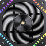 Jonsbo HF2-120 L&uuml;fter, PWM, ARGB - 120mm, schwarz