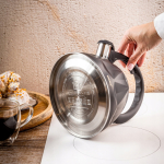 KingHoff KETTLE 2L Z GWIZDKIEM KH-1997 CZARNY MAT