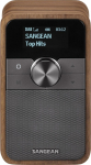 Sangean Electronics DDR-8 Portables DAB+/FM-Radio with Bluetooth and real wood walnut housing
