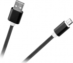 Kabel USB M-Life Kabel USB - micro USB M-Life nylon czarny 1m