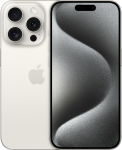 Apple iPhone 15 Pro 256GB Titanium White CPO - 6.1" | A17 Pro | 256GB | 5G | 2 x Camera 12MP +48Mpx | iOS 17