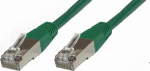 MicroConnect S/FTP CAT6 0.15m Green LSZH, PiMF (Pairs in metal foil)