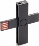 PLUSS-ID +ID Smart Card Reader black, BLISTER