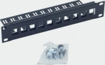 Triton RAC-PP-X03-C1 10'' Patchpanel 1HE Sheet metal empty to the max. 10 Keystone szary