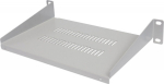 INTELLINET 10" Fachboden 150mm front Mont. 1HE perforated gra