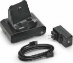 Zebra charging/transmitter cradle - Charging/transmitter cradle, 1 slot, incl.: power supply (USB, UK), power cord (USB-A to USB-C), fits for: ZQ300 Series