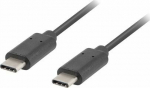 Cable USB Lanberg USB-C - USB-C 0.5 m Czarny (CA-CMCM-10CU-0005-BK)