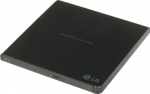 H.L Data Storage | Ultra Slim Portable DVD-Writer | GP57EB40 | Interface USB 2.0 | DVD&plusmn;R/RW | CD read speed 24 x | CD write speed 24 x | Black | Desktop/Notebook