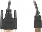 LANBERG HDMI(M)->DVI-D(M)(24+1) Kabel 3.0m 4K 30Hz Dual sw