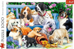 Trefl Puzzle 1000 Dogs in the garden