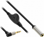 Kabel InLine Jack 3.5mm - Jack 3.5mm 0.25m czarny (99253C)