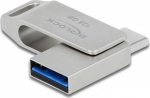 DELOCK USB 3.2 Gen1 USB-C+Typ-A Speicherstick 128 GB Metall