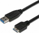 Cable USB PremiumCord USB-A - micro-B 0.5 m Czarny (ku3ma05bk)