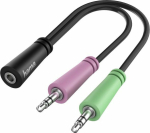 Adapter AV Hama Jack 3.5mm - Jack 3.5mm x2 czarny (002003510000)