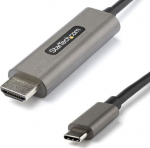StarTech.com USB C till HDMI Cable 4K 60 Hz on 4 m med HDR10 - Ultra HD USB Type-C till 4K HDMI 2.0b-video cable adapter - USB-C till HDMI HDR-screen/display adapter - DP 1.4 Alt Mode HBR3 - Adapter cable - USB-C Male to HDMI male - 4 m - svart - acc ...