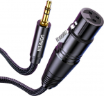 Ugreen AV182 Kabel XLR do jack 3.5mm AUX 1m czarny