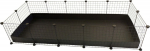 C&C modular cage 5x2 pig rabbit hedgehog black 180 x 75 x 37 cm