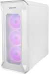 GNS Genesis Irid 505 V2 ARGB white - Midi Tower | White | window | no power supply | 2 x USB 2.0, 2 x USB 3.0, 2 x Mini Jack | 447mm x 220mm x 510mm | 4 x wen 120mm ARGB